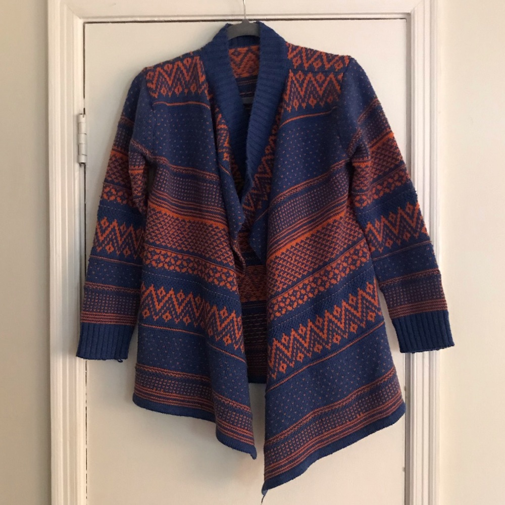 Blue and Orange Cardigan